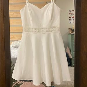 Francesca’s White Skater Dress